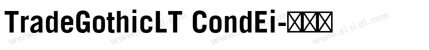 TradeGothicLT CondEi字体转换